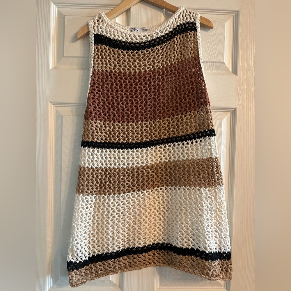 ZARA crochet short dress/tunic